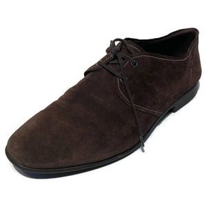JM Weston men’s suede brown Oxford shoes 9